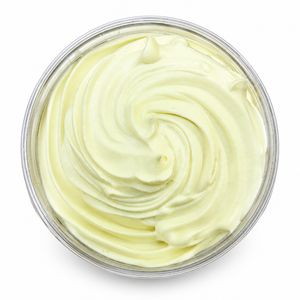 ojpen jar of body butter showing neat swirls