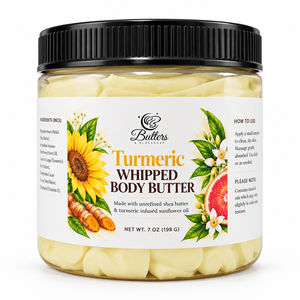 jare of turmeric whipped body butter