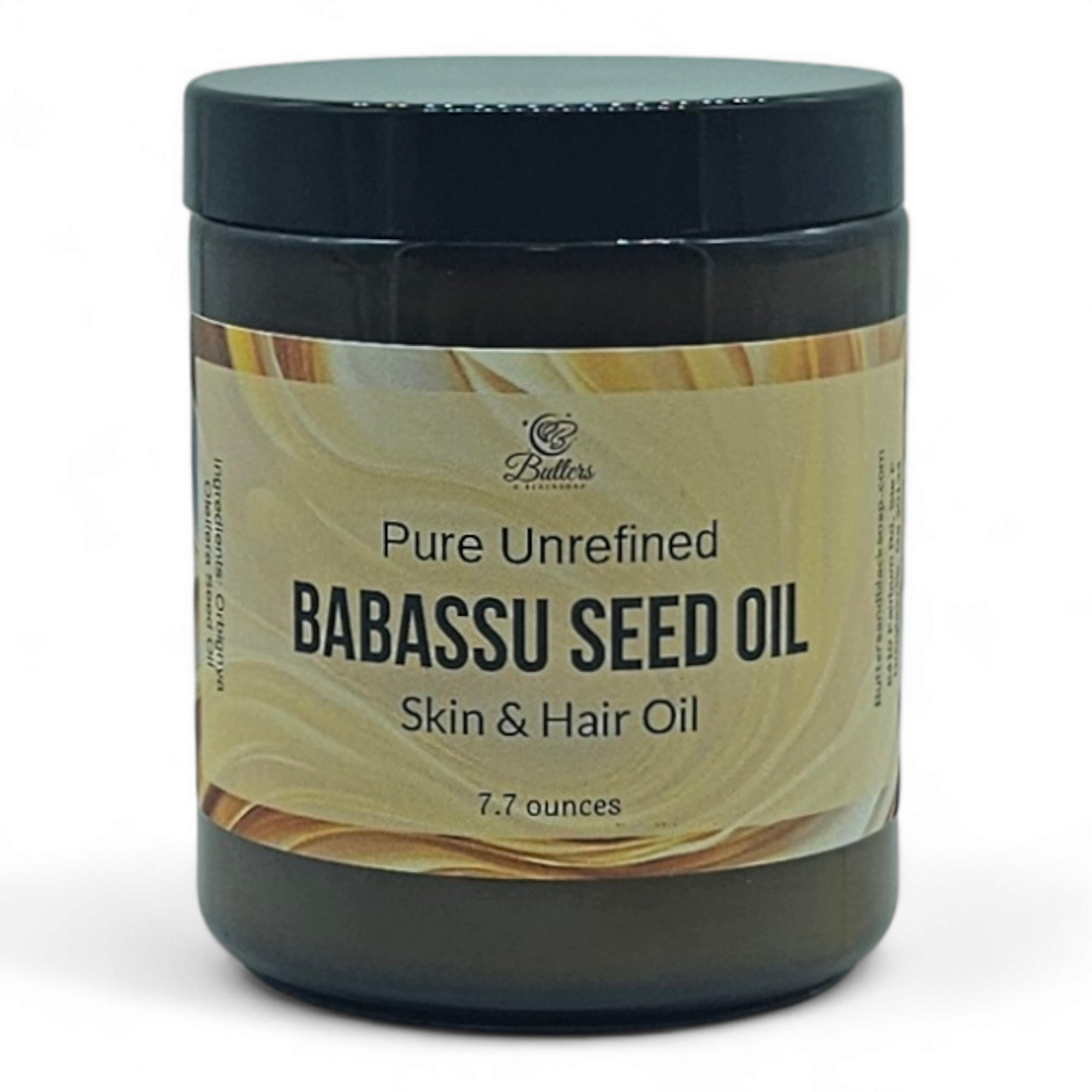 Jar of babassu oil