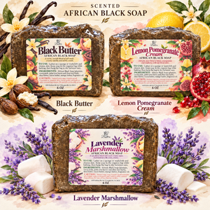 Scented African Black Soap