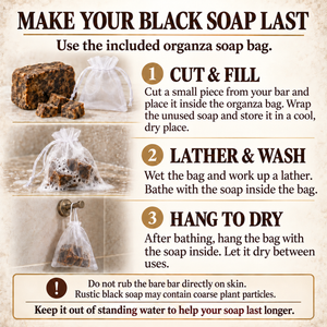 Scented African Black Soap