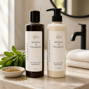 Ambunu Fenugreek Shampoo Conditioner Set for Curly Textured Hair