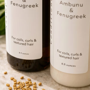 Ambunu Fenugreek Shampoo Conditioner Set for Curly Textured Hair