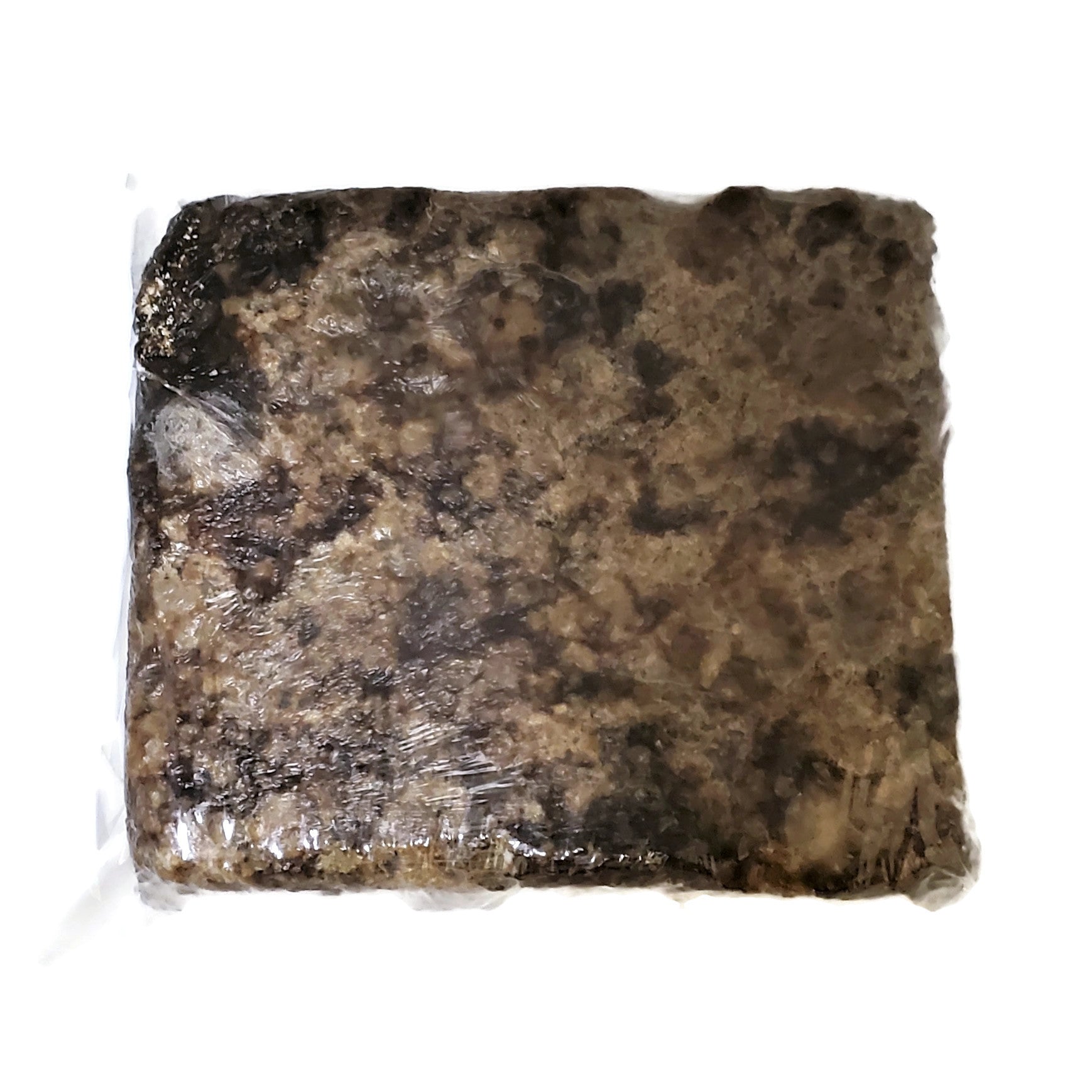 a 1.75 pound block of raw african black soap