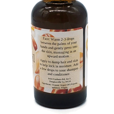 argan oil bottle for face