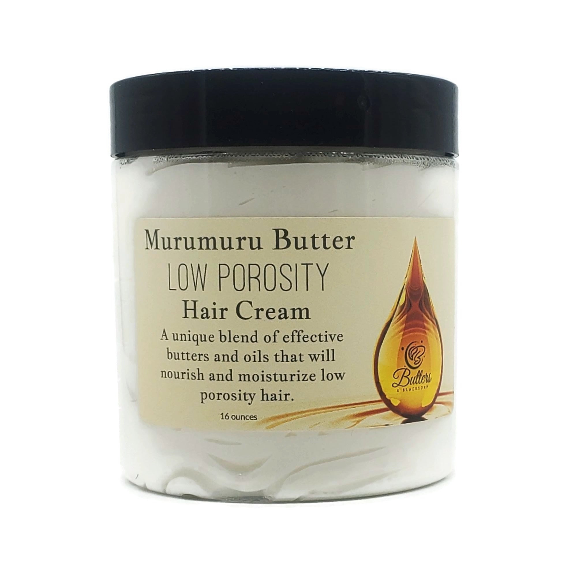 Murumuru Butter Low Porosity Hair Cream - Butters and Blacksoap