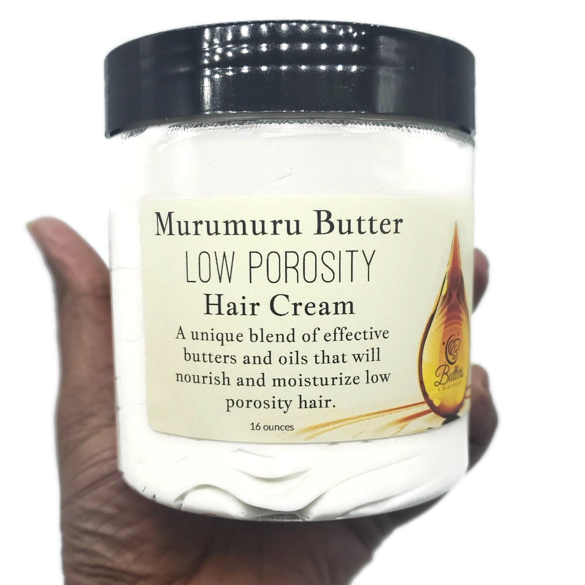 Murumuru Butter Low Porosity Hair Cream - Butters and Blacksoap